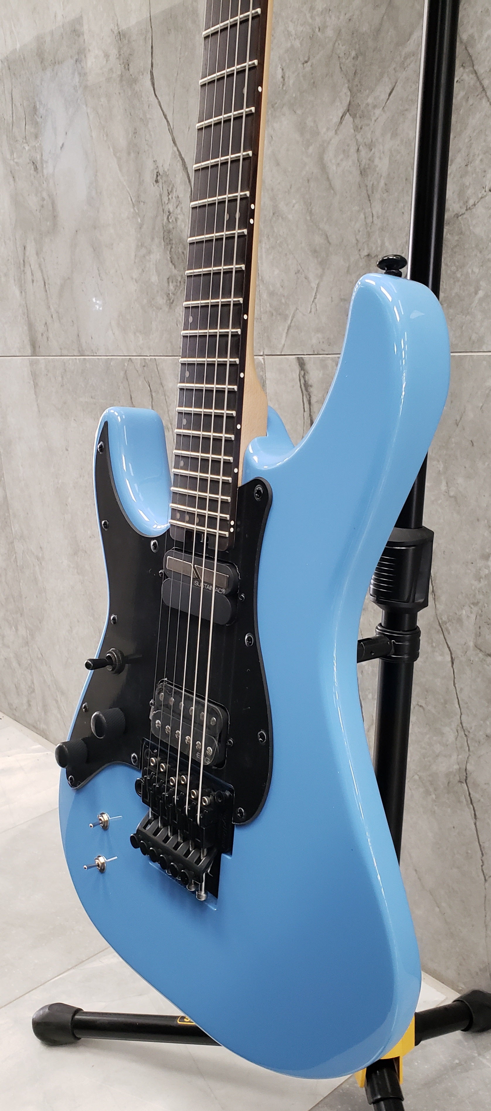 Schecter Sun Valley Super Shredder FR S W/ SUSTAINIAC Left Handed Electric Guitar Riviera Blue 1290-SHC
