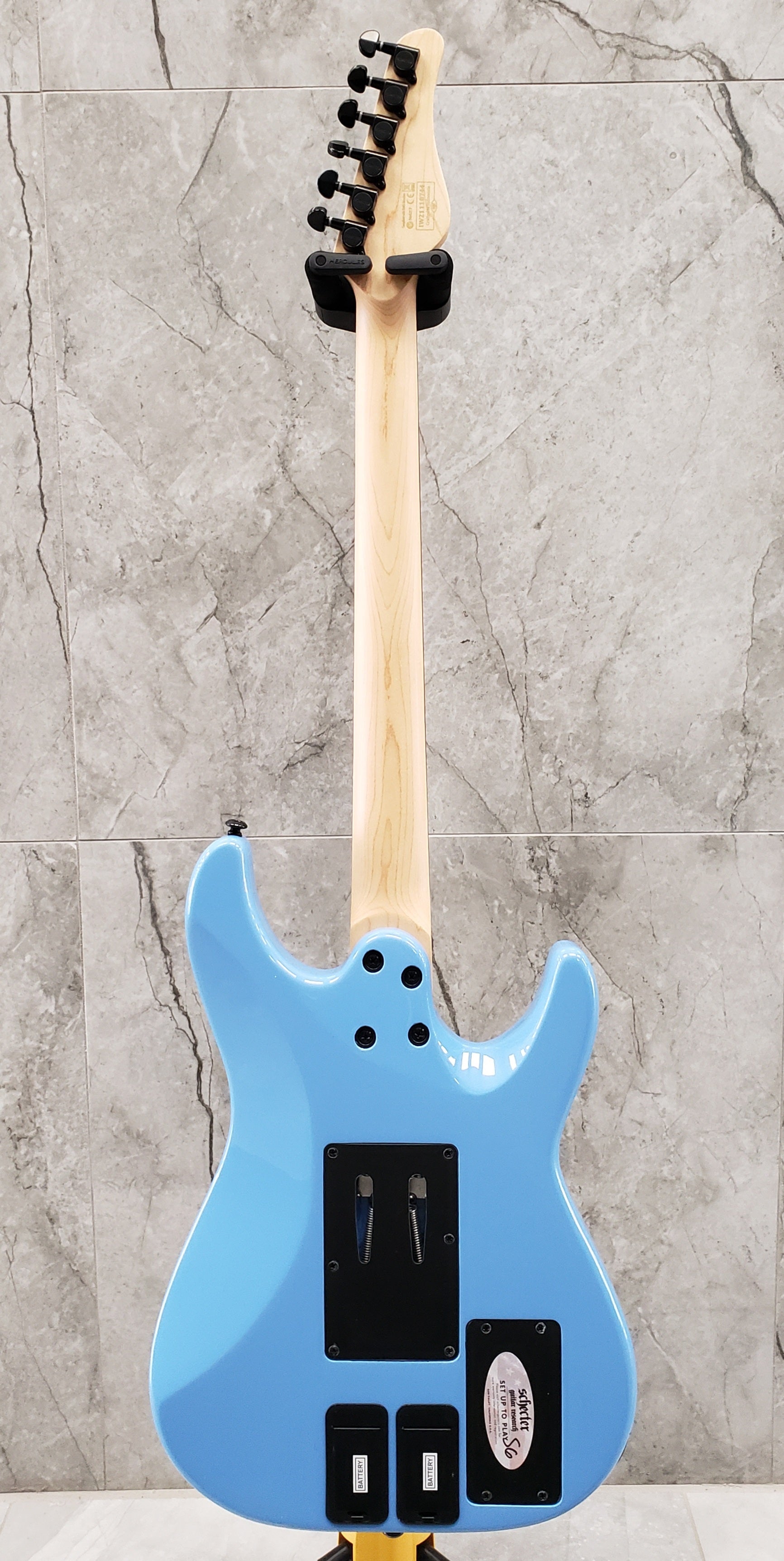 Schecter Sun Valley Super Shredder FR S W/ SUSTAINIAC Left Handed Electric Guitar Riviera Blue 1290-SHC