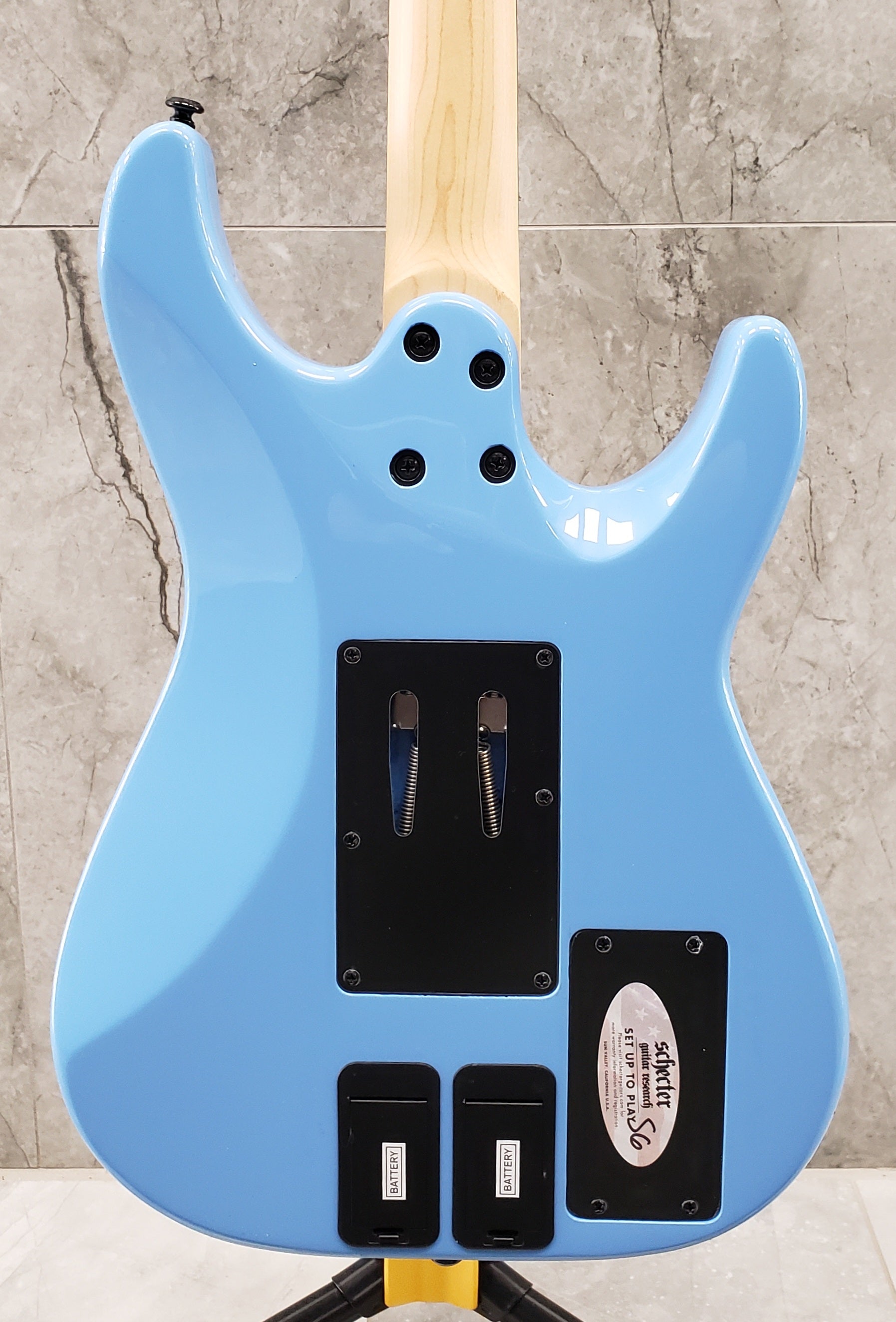 Schecter Sun Valley Super Shredder FR S W/ SUSTAINIAC Left Handed Electric Guitar Riviera Blue 1290-SHC