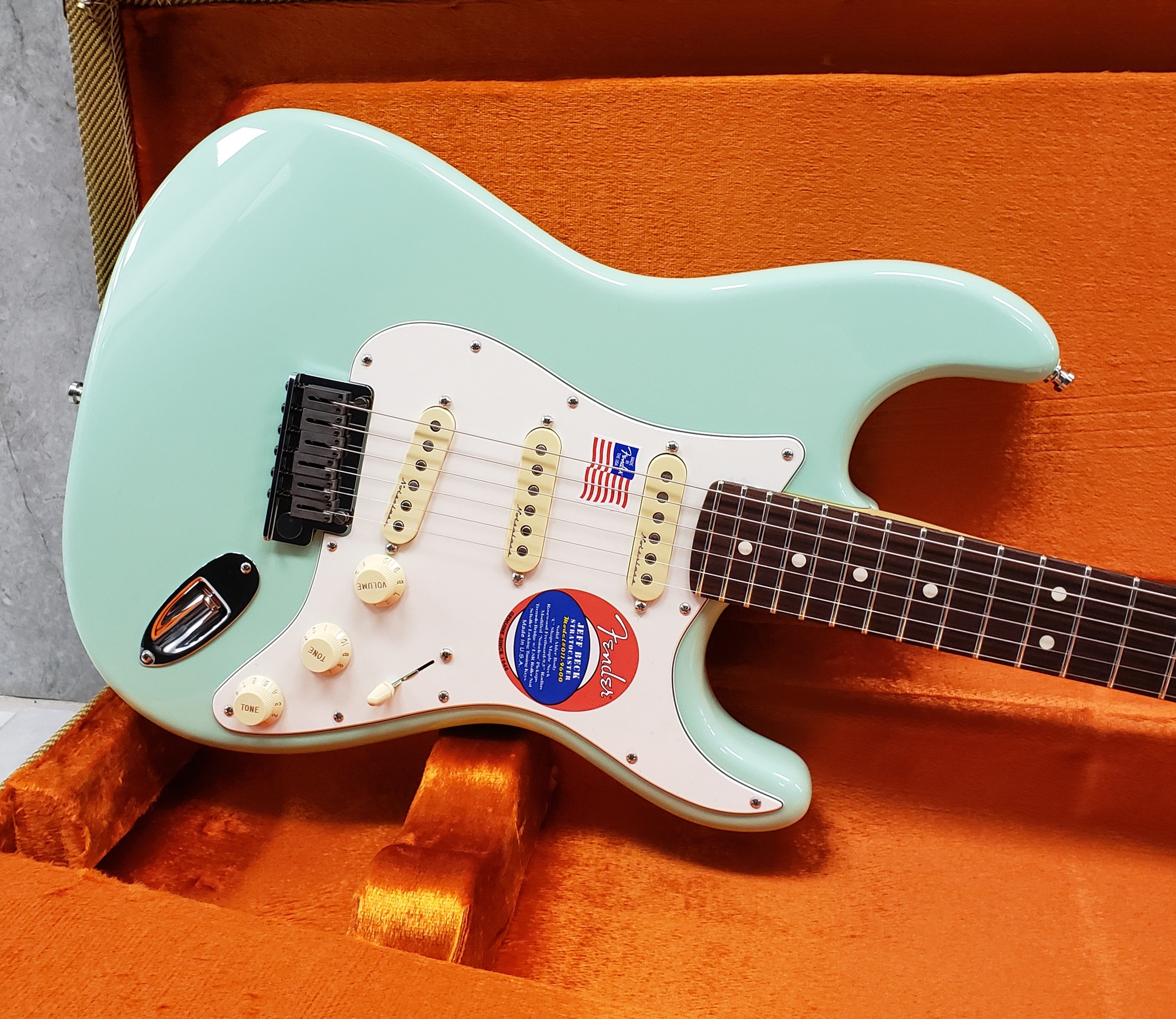 Fender Jeff Beck Stratocaster Rosewood Fingerboard Surf Green 0119600857