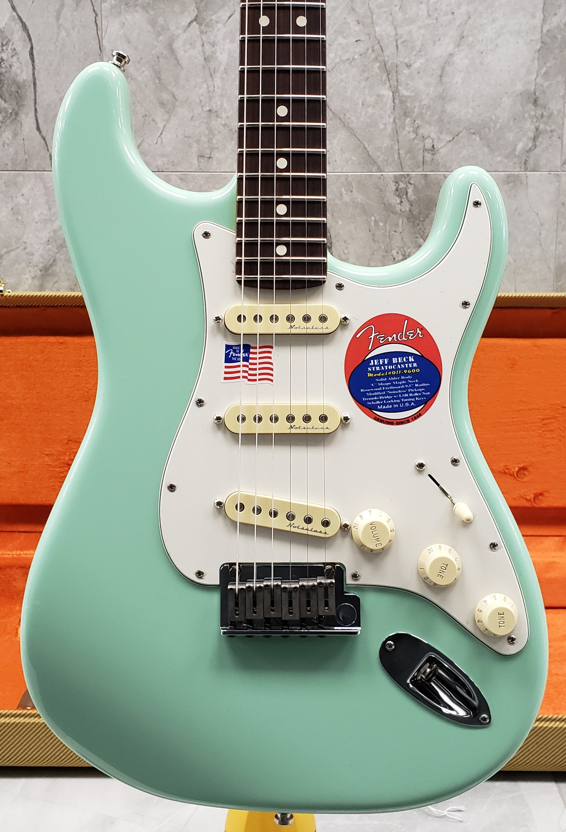 Fender Jeff Beck Stratocaster Rosewood Fingerboard Surf Green 01196008