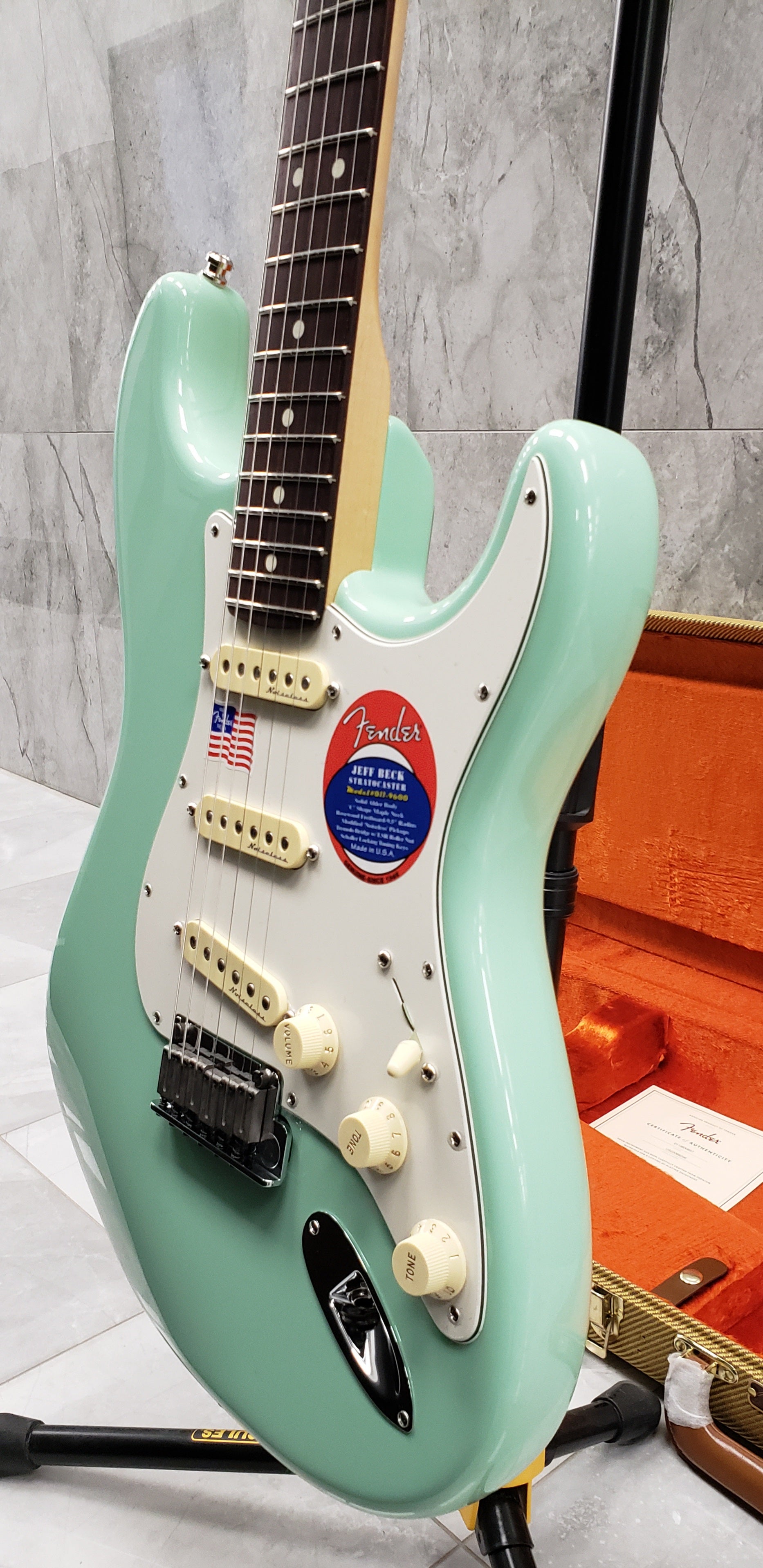 Fender Jeff Beck Stratocaster Rosewood Fingerboard Surf Green 0119600857