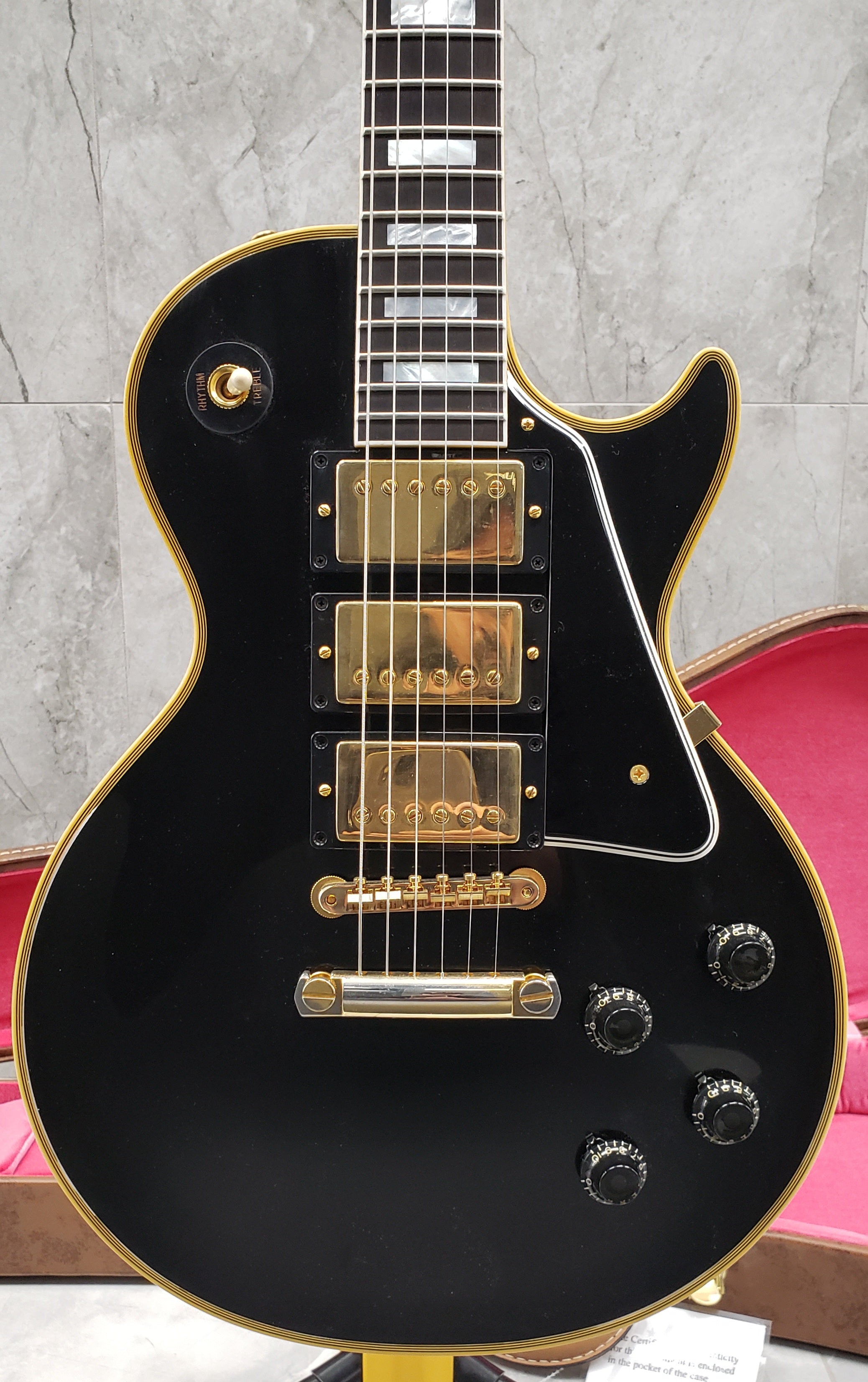 Gibson USA Custom Shop 1957 Les Paul Custom Reissue 3 Pickup VOS LPB35