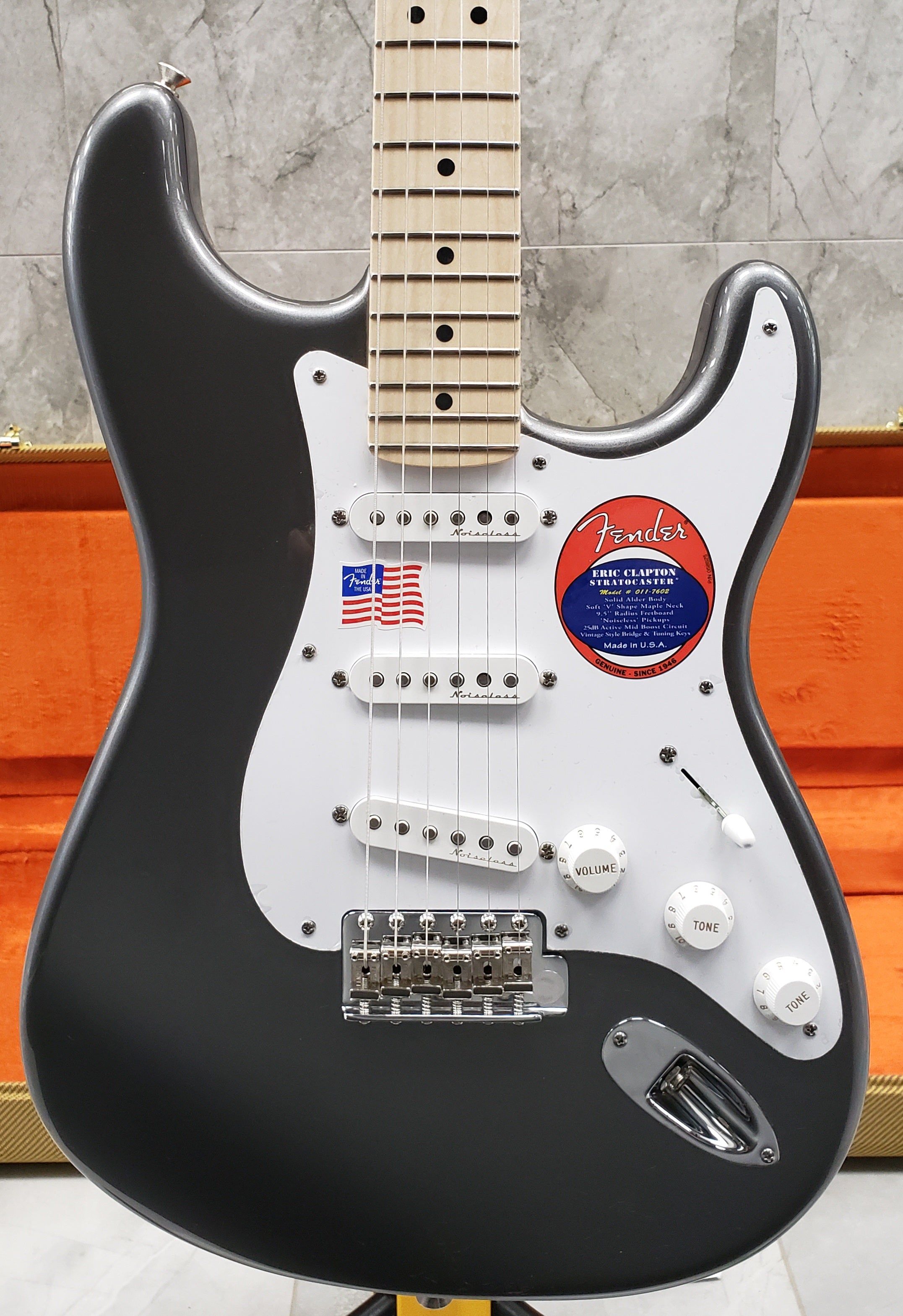 Fender USA Eric Clapton Stratocaster Maple Fingerboard Pewter 01176028