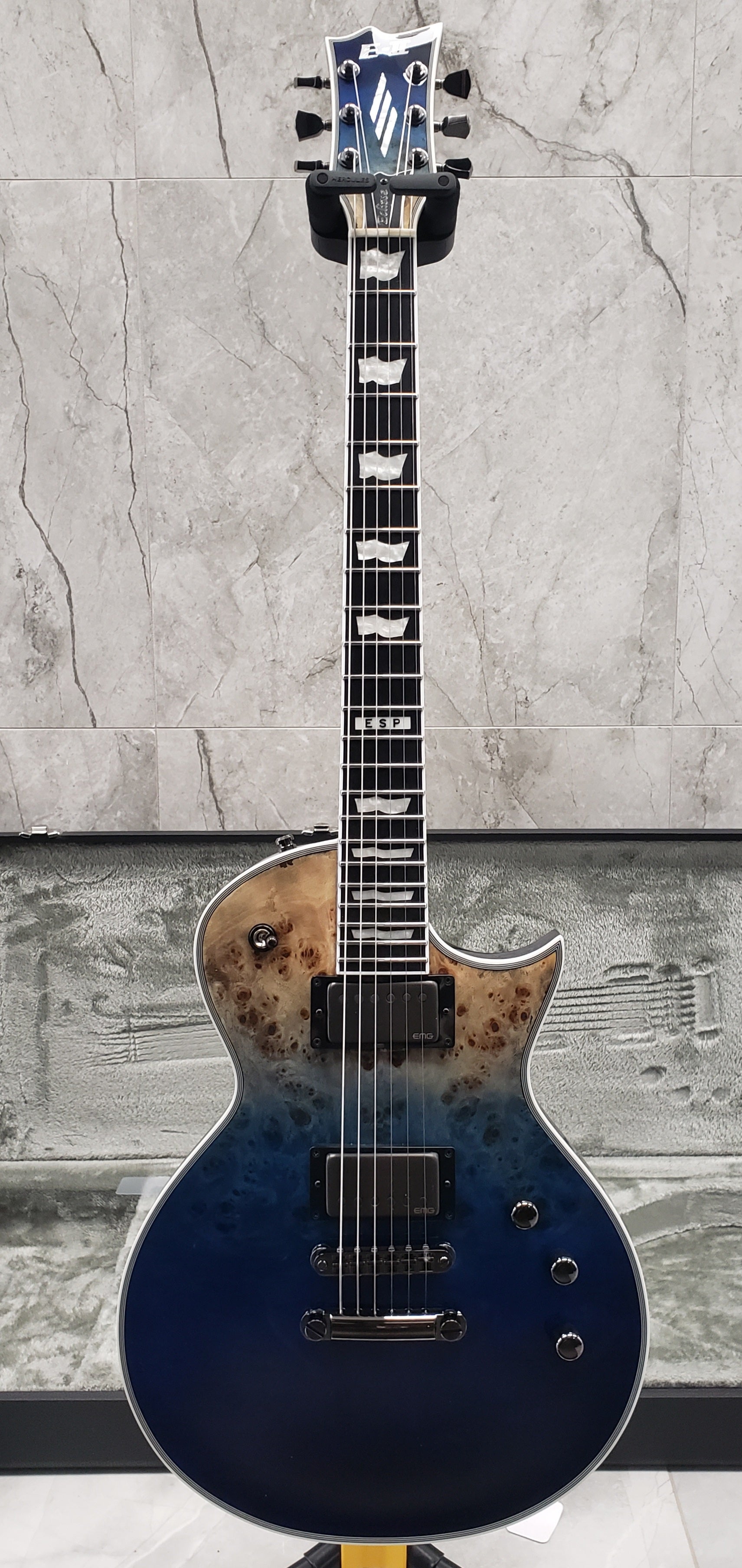 ESP E-II Eclipse Guitar MADE IN JAPAN Blue Natural Fade EIIECBMBLUNFD