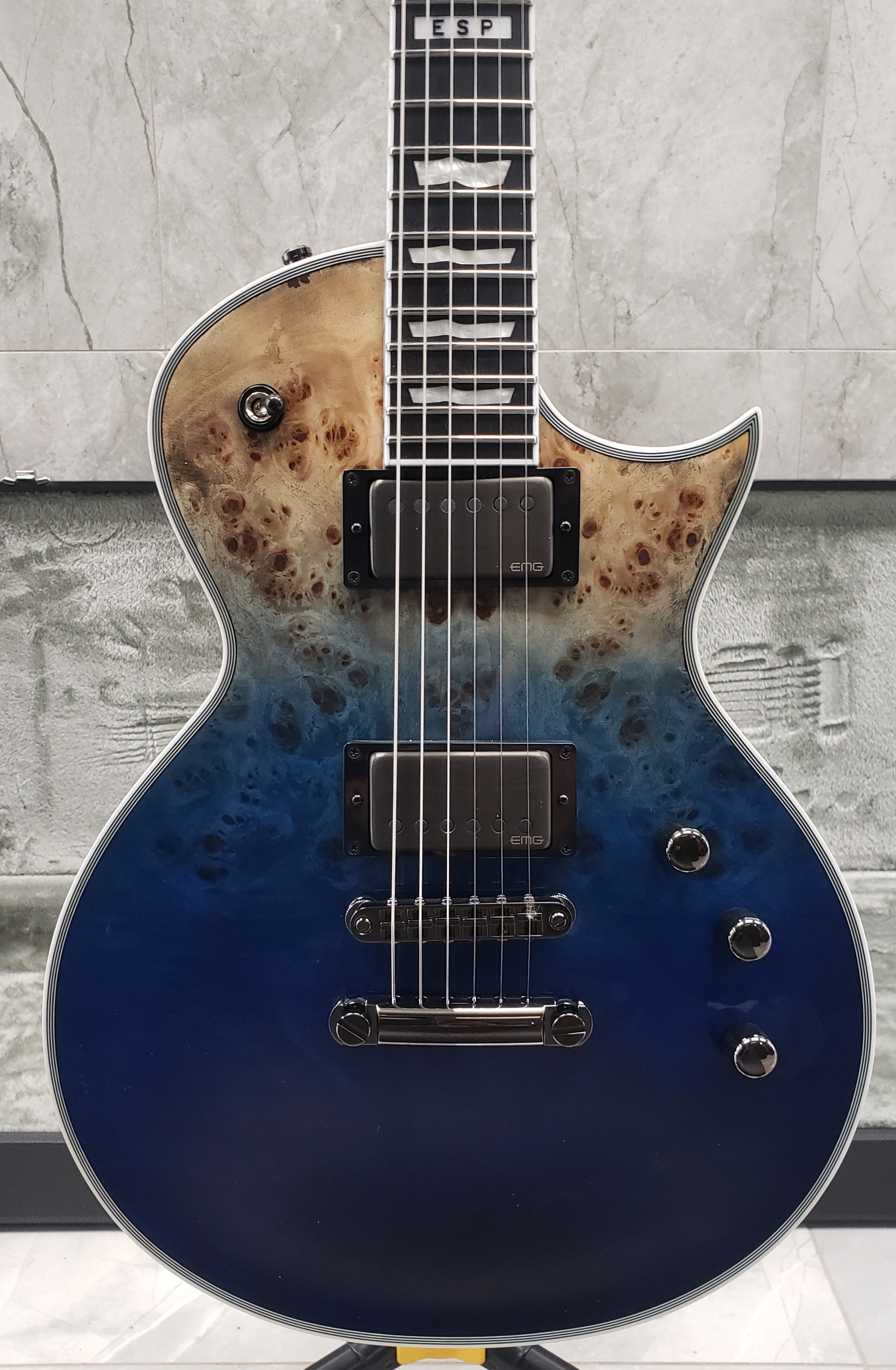 ESP E-II Eclipse Guitar MADE IN JAPAN Blue Natural Fade EIIECBMBLUNFD