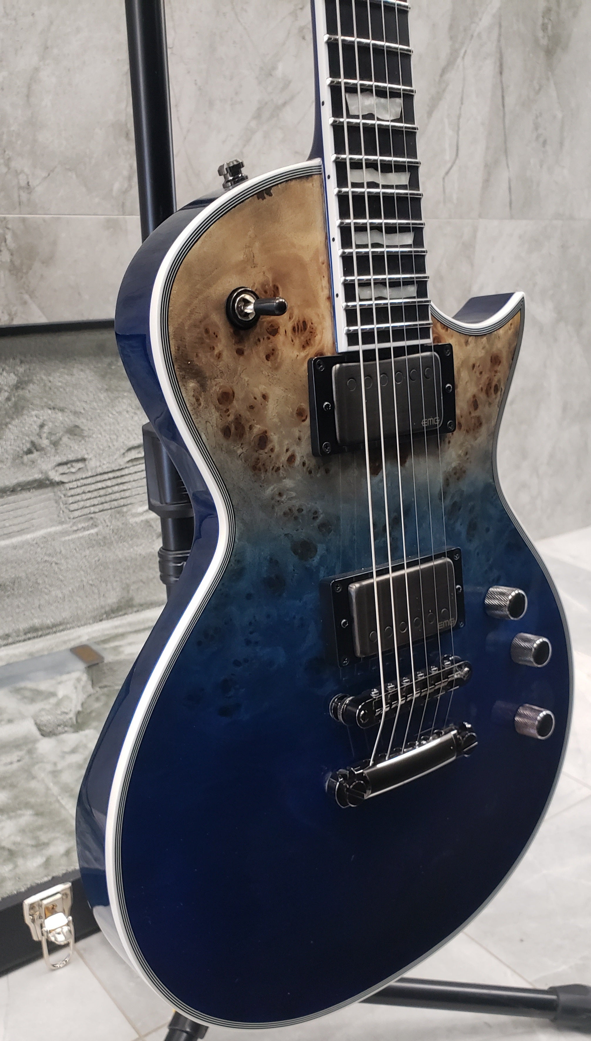 ESP E-II Eclipse Guitar MADE IN JAPAN Blue Natural Fade EIIECBMBLUNFD