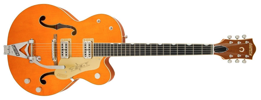 Gretsch G6120T-59GE Golden Era Edition 1959 Chet Atkins Hollow Body with Bigsby, TV Jones, Vintage Orange Stain, Lacquer 2401353822 - L.A. Music - Canada's Favourite Music Store!