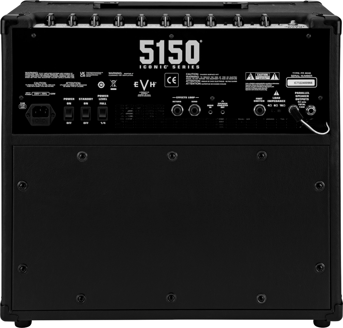 EVH  5150 Iconic Series 15 WATT 1X10 Combo Black MODEL 2257300010
