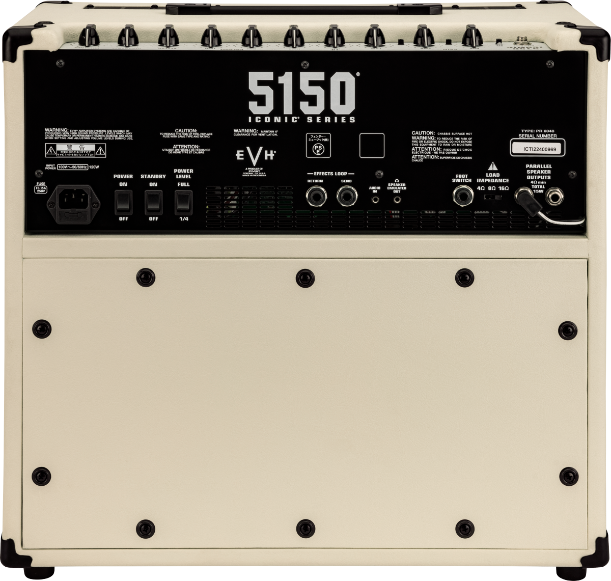 EVH 5150 Iconic Series 15 WATT 1X10 Combo, Ivory MODEL 2257300410