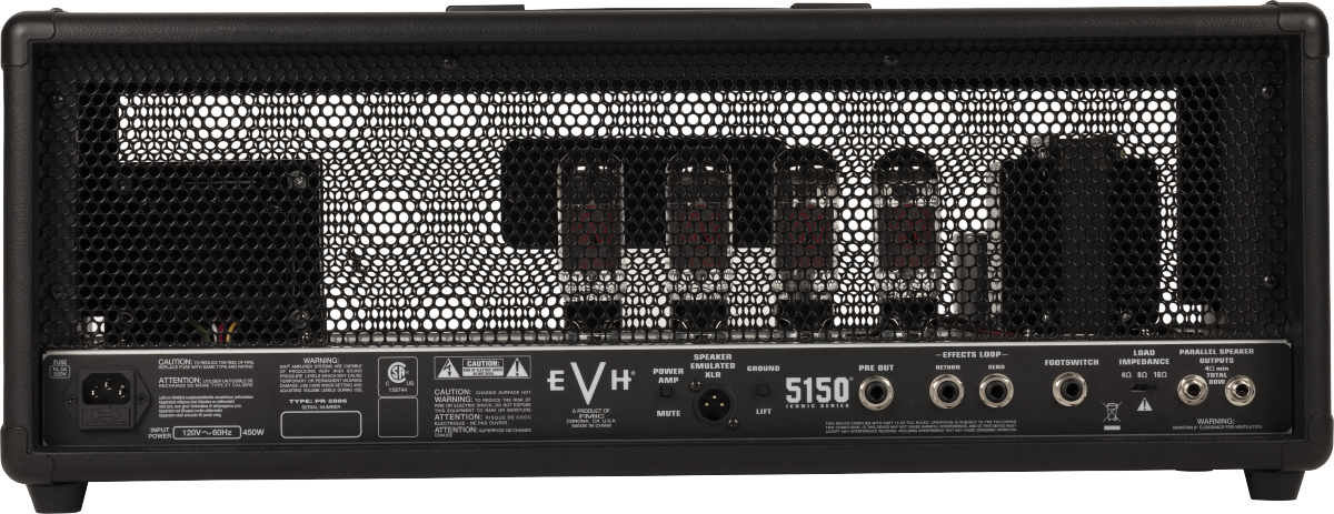 EVH 5150 Iconic Series 80 WATT Head Black 2257400010