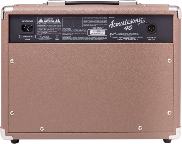 Fender ACOUSTASONIC Acoustic Amplifier 40 Watt 2314200000
