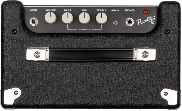 Fender Rumble 15 V3 Bass Amplifier Black Silver 2370100000