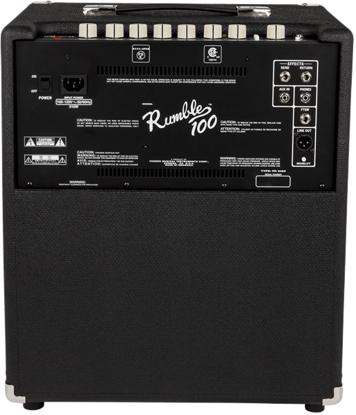 Fender Rumble 100 V3, 120V, Black, Silver 2370400000