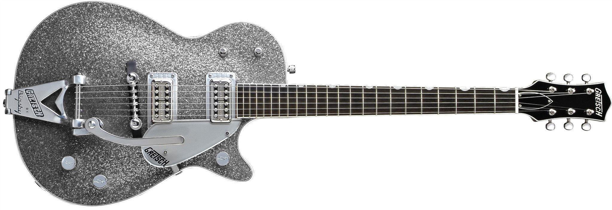 Gretsch G6129T Silver Jet with Bigsby, Ebony Fingerboard, Silver Sparkle 2400405817 - L.A. Music - Canada's Favourite Music Store!