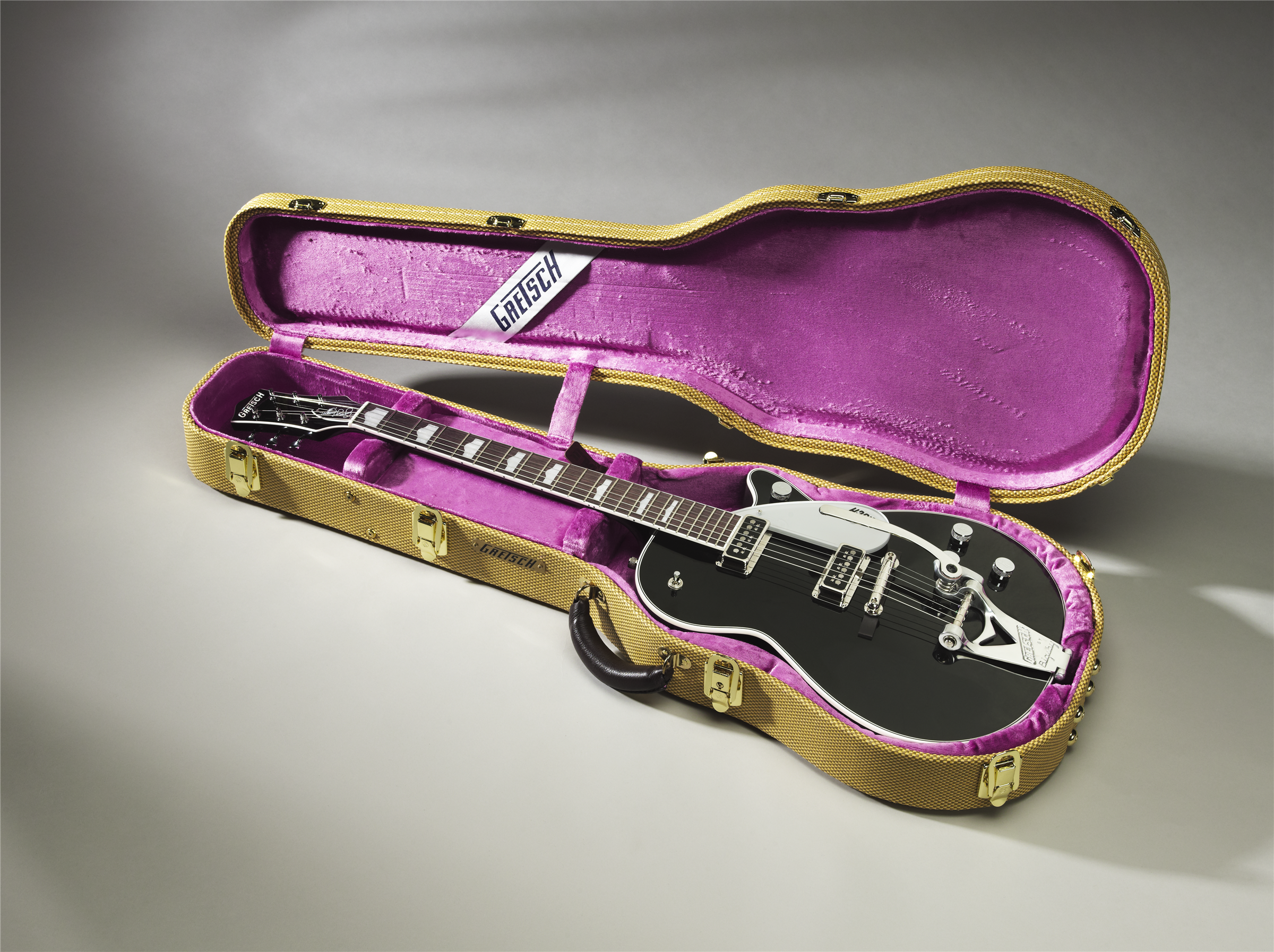 Gretsch G6128T-GH George Harrison Signature Duo Jet with Bigsby, Rosewood Fingerboard, Black 2400416806