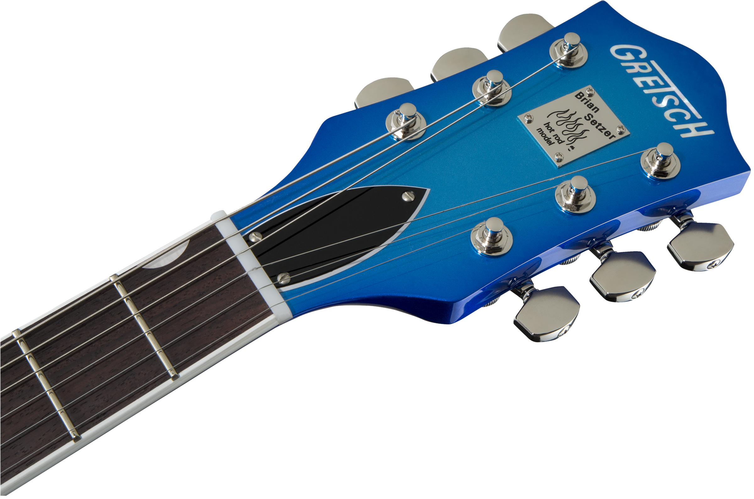 Gretsch G6120T-HR Brian Setzer Signature Hot Rod Hollow Body with Bigsby Rosewood Fingerboard Candy Blue Burst