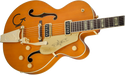 Gretsch G6120T-55GE Golden Era Edition 1955 Chet Atkins Hollow Body with Bigsby, TV Jones, Vintage Orange Stain, Lacquer 2401357822