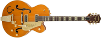 Gretsch G6120T-55GE Golden Era Edition 1955 Chet Atkins Hollow Body with Bigsby, TV Jones, Vintage Orange Stain, Lacquer 2401357822