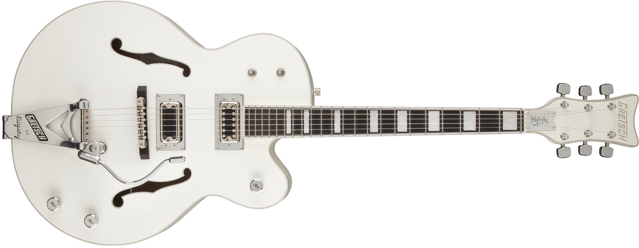 Gretsch G7593T Billy Duffy Signature Falcon with Bigsby, Ebony Fingerboard, White, Lacquer 2401409805 - L.A. Music - Canada's Favourite Music Store!