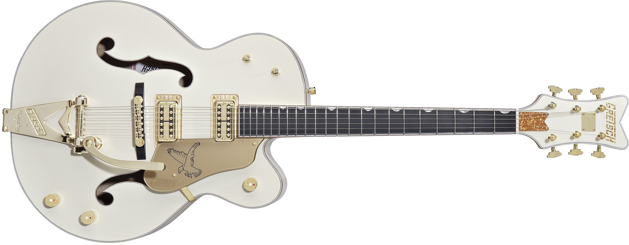 Gretsch G6136T-LTV White Falcon,  Ebony Fingerboard, Vintage White Laquer, with Bigsby 2401413805 - L.A. Music - Canada's Favourite Music Store!