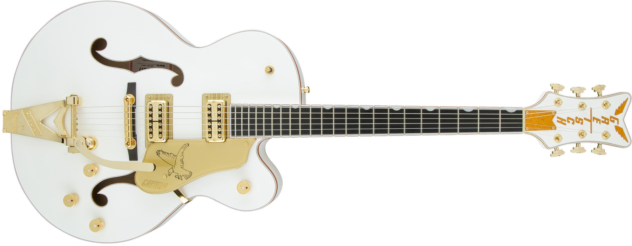 Gretsch G6136T-WHT Players Edition Falcon with String-Thru Bigsby, Fil