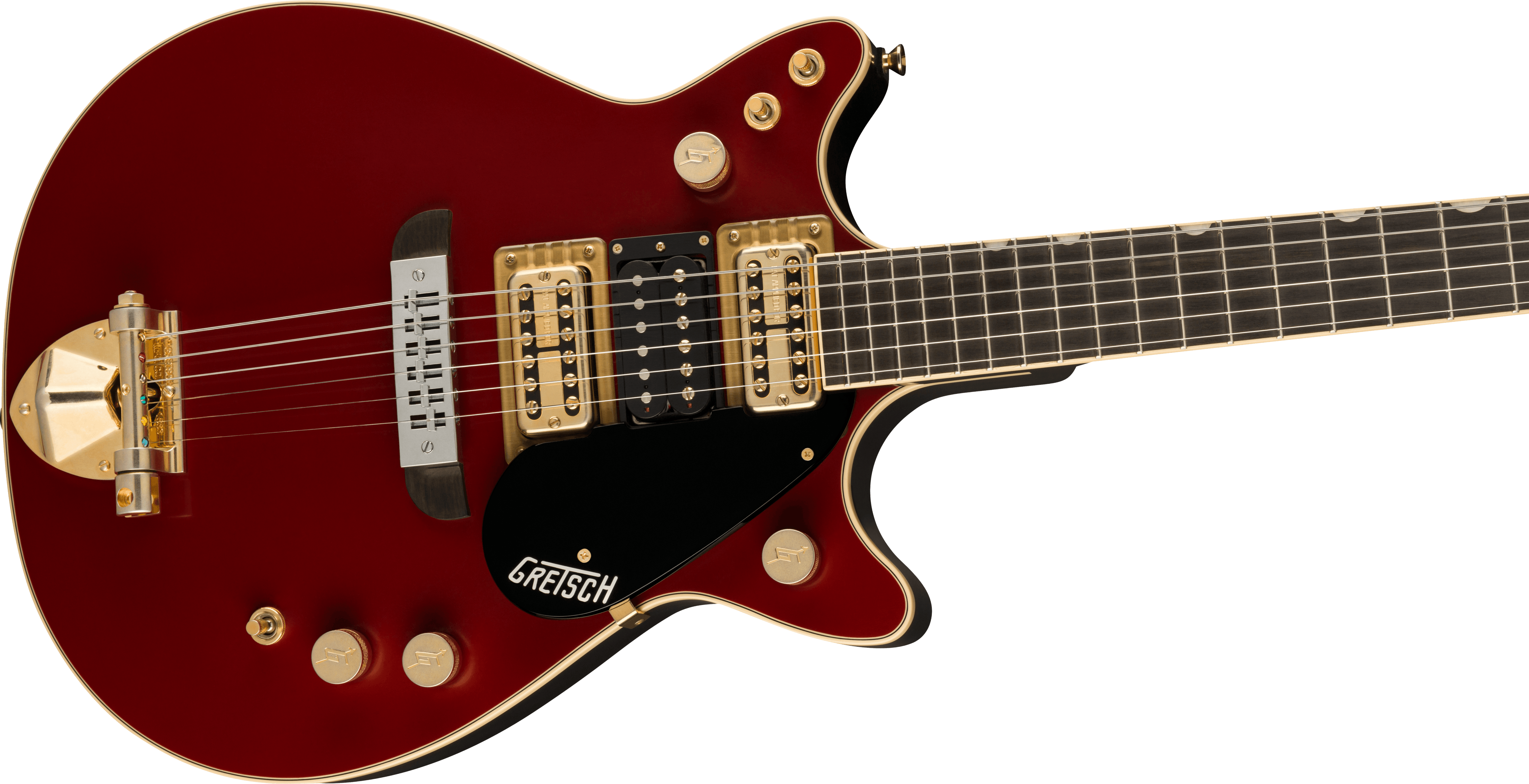 GRETSCH G6131-MY-RB Limited Edition Malcolm Young Signature Jet Ebony Fingerboard, Vintage Firebird Red 2411916845