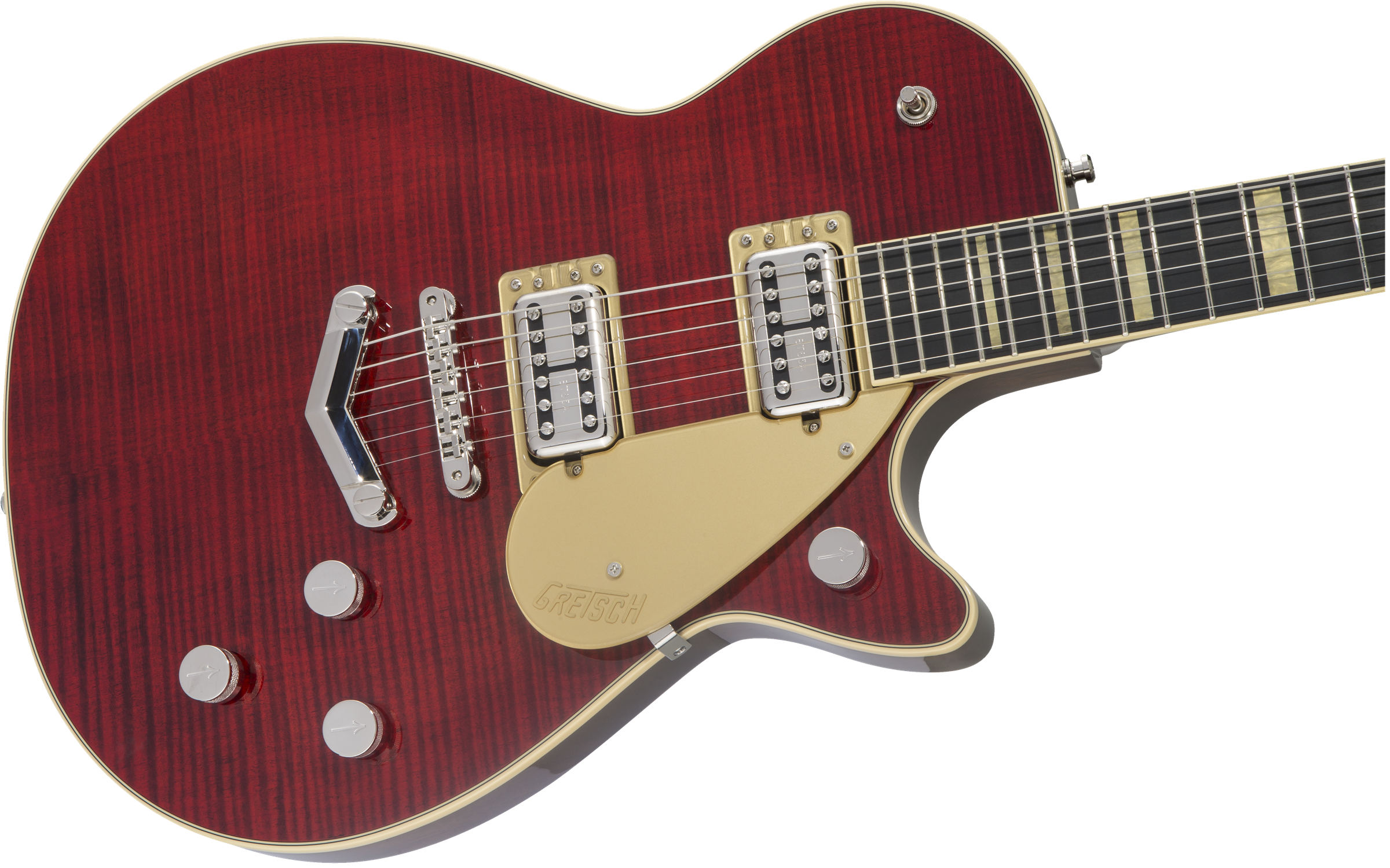 Gretsch  G6228FM Players Edition Jet BT with V-Stoptail Flame Maple Ebony Fingerboard Crimson Stain