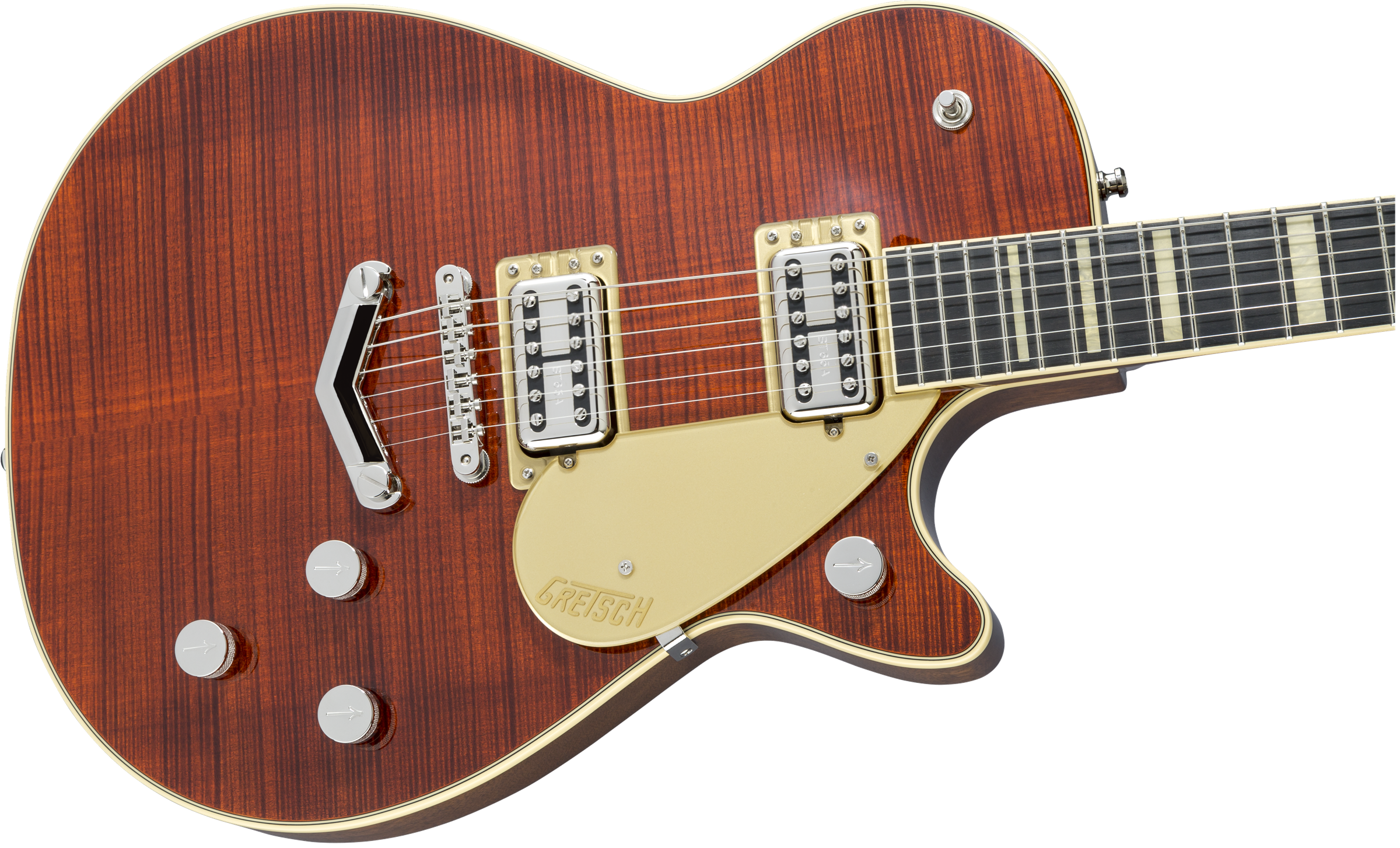 GRETSCH G6228FM Players Edition Duo Jet™ Single Cutaway with "V" Stoptail Bourbon Stain