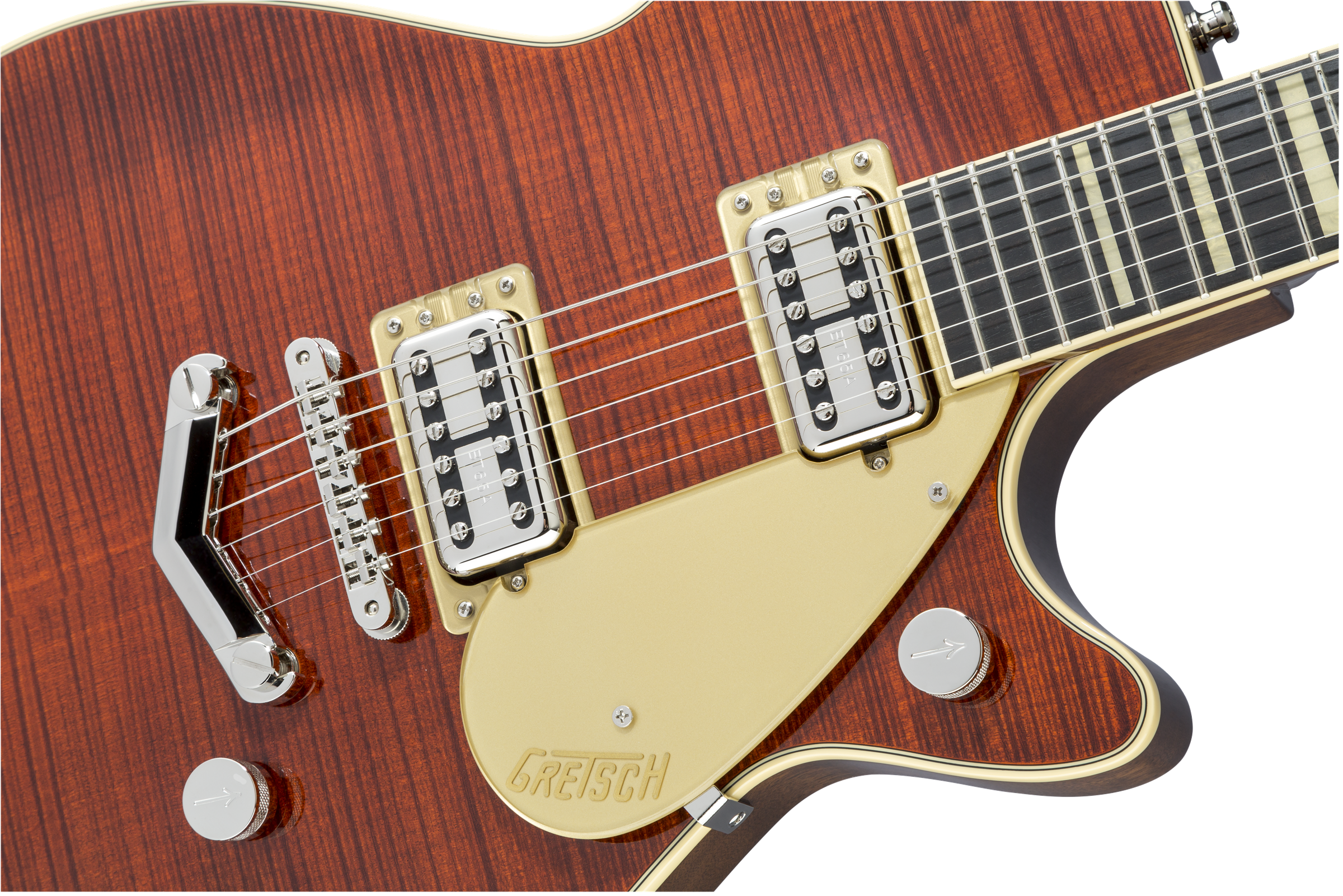 GRETSCH G6228FM Players Edition Duo Jet™ Single Cutaway with "V" Stoptail Bourbon Stain