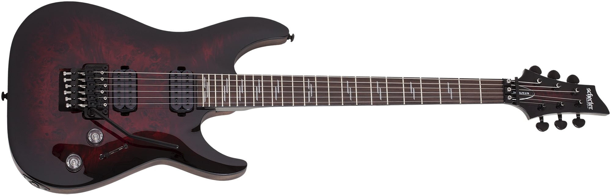 Schecter Omen Elite-6 Floyd Rose Electric Guitar Black Cherry Burst 2453-SHC