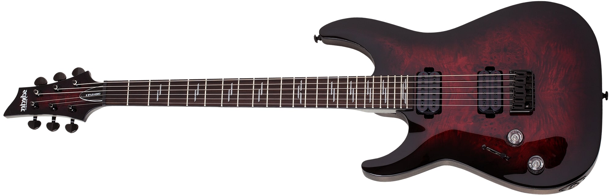Schecter Omen Elite-6 Left Handed Electric Guitar Black Cherry Burst 2459-SHC