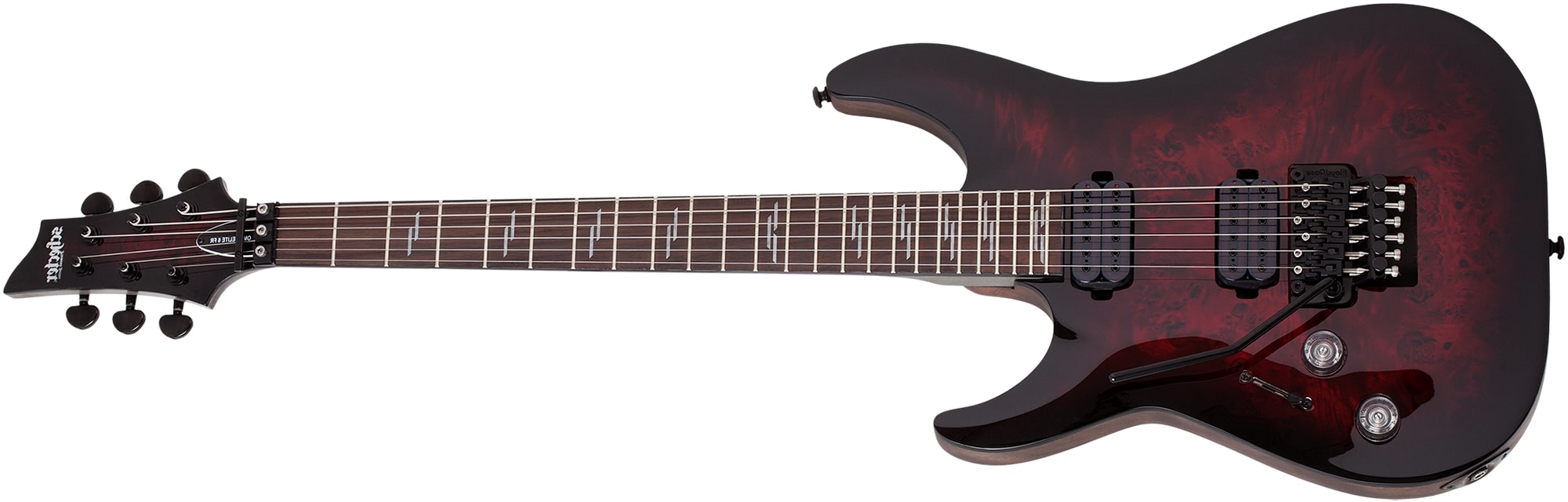 Schecter Omen Elite-6 Left Handed Floyd Rose Electric Guitar Black Cherry Burst 2460-SHC