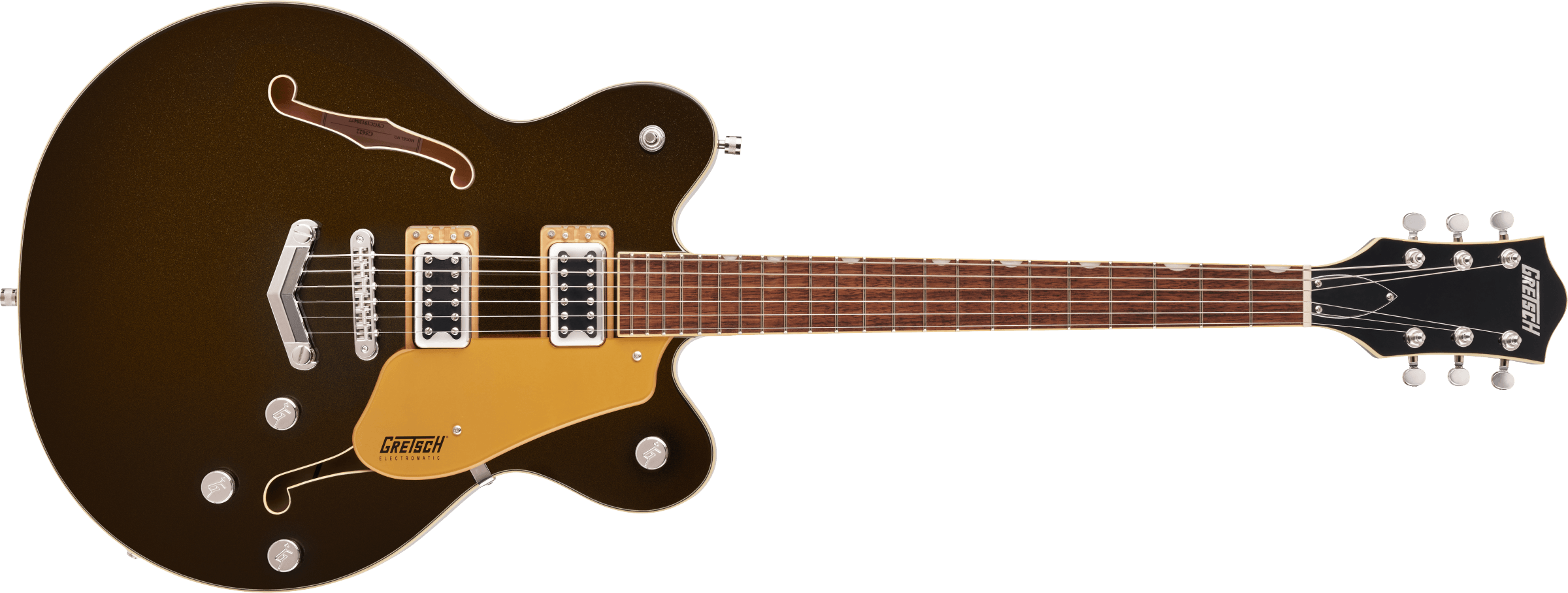 G5622 Electromatic® Center Block Double-Cut with V-Stoptail, Laurel Fingerboard, Black Gold 2508300565