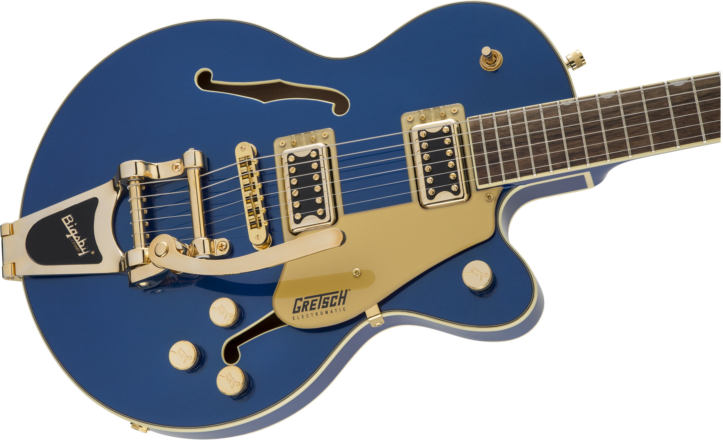 Gretsch G5655TG Electromatic Center Block Jr. Single-Cut with Bigsby and Gold Hardware Azure Metallic 2019