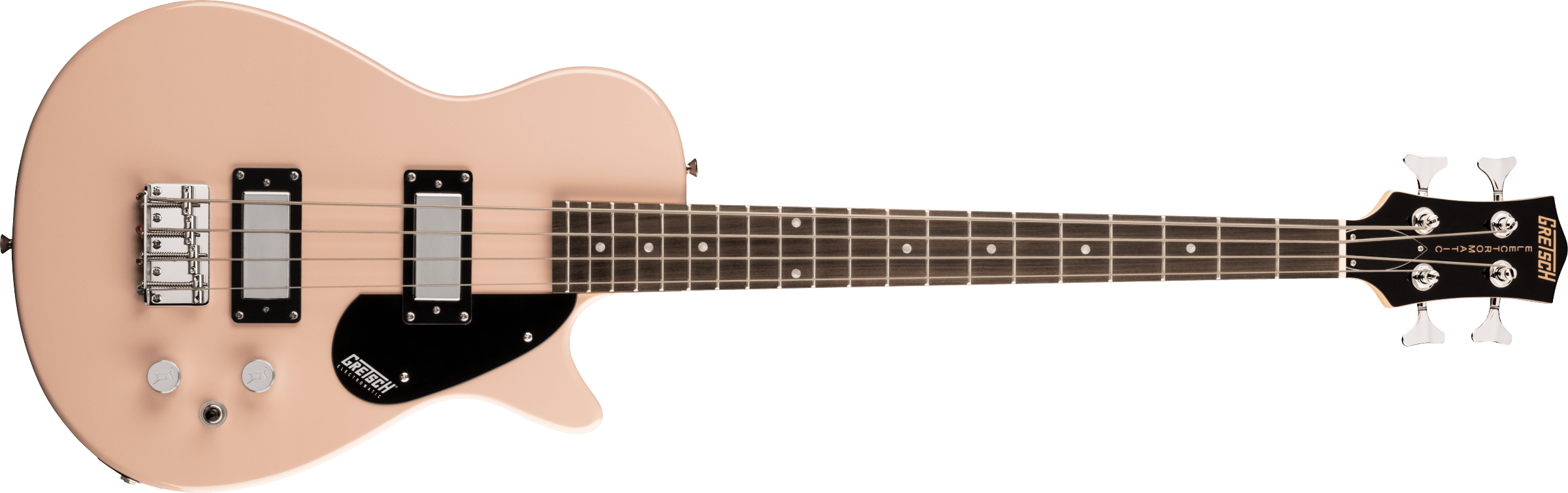 GRETSCH G2220 Electromatic Junior Jet Bass II Short-Scale Black Walnut Fingerboard Shell Pink 2514730556