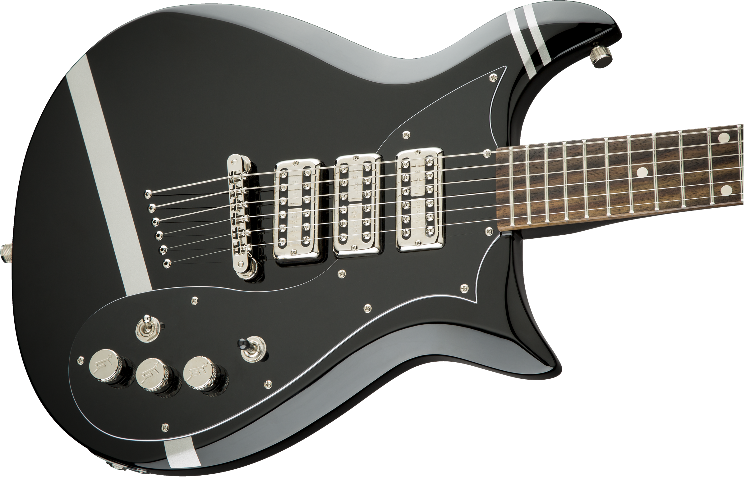 Gretsch G5135CVT-PS Patrick Stump Electromatic "STUMP-O-MATIC" CVT, Black with Pewter Stripes 2515202506