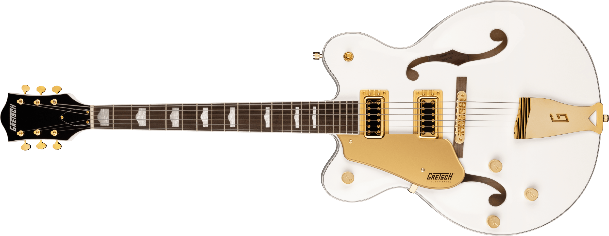 GRETSCH G5422GLH Electromatic Classic Hollow Body Double-Cut with Gold Hardware Left Handed Snowcrest White 2516227567