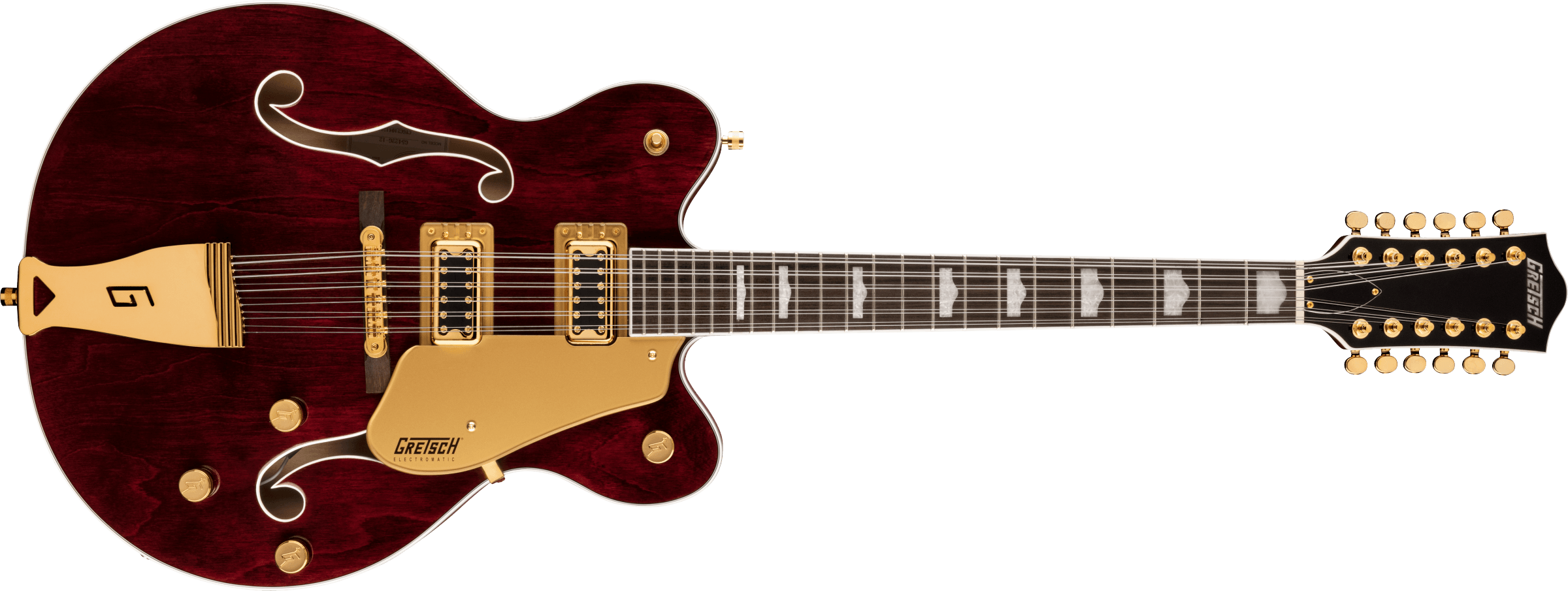 GRETSCH G5422G-12 Electromatic Classic Hollow Body Double-Cut 12 String with Gold Hardware Walnut Stain 2516319517 SERIAL NUMBER CYGC21101728 - 7.0 LBS