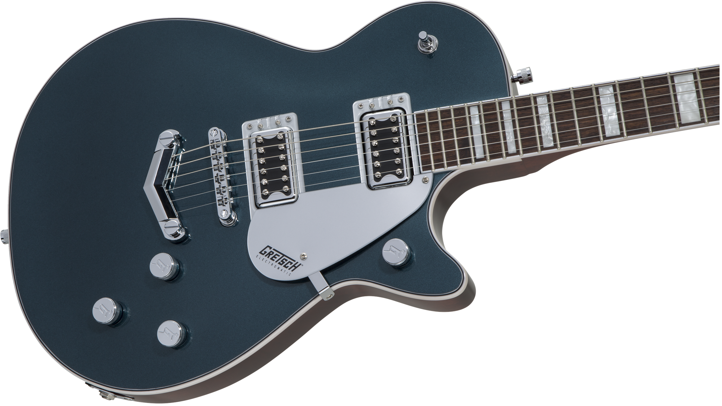 GRETSCH G5220 Electromatic Jet BT Single-Cut with V-Stoptail Black Walnut Fingerboard Jade Grey Metallic