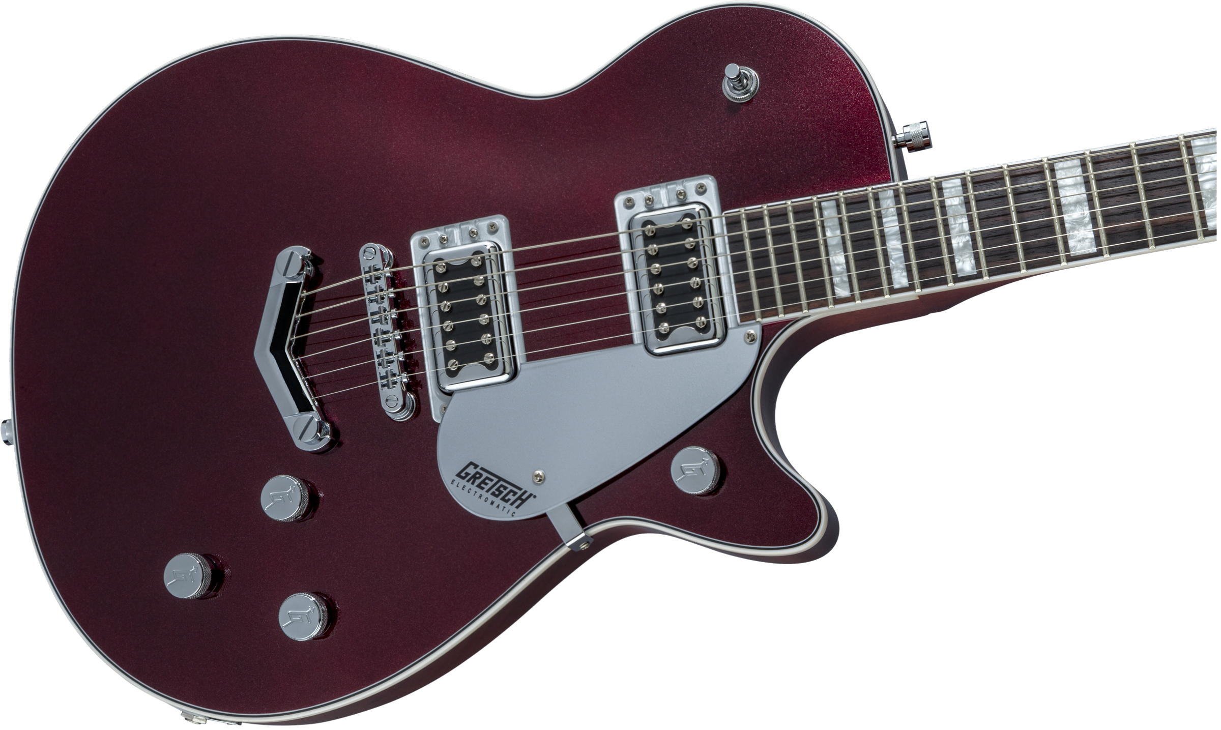 GRETSCH G5220 Electromatic® Jet™ BT Single-Cut with "V" Stoptail Black Walnut Fingerboard Dark Cherry Metallic