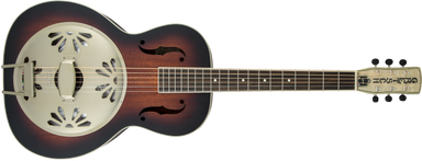 Gretsch G9241 Alligator Biscuit Round-Neck Resonator Guitar with Fishman Nashville Pickup - 2-Color Sunburst