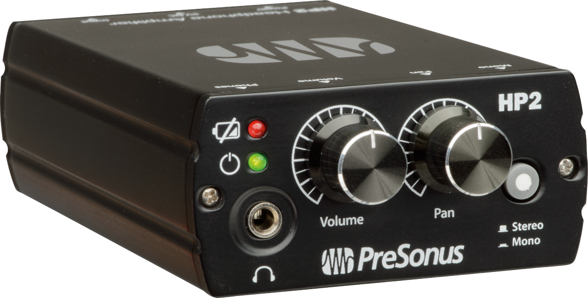 PreSonus® HP2 Personal Headphone Amplifier, Black 2777400202