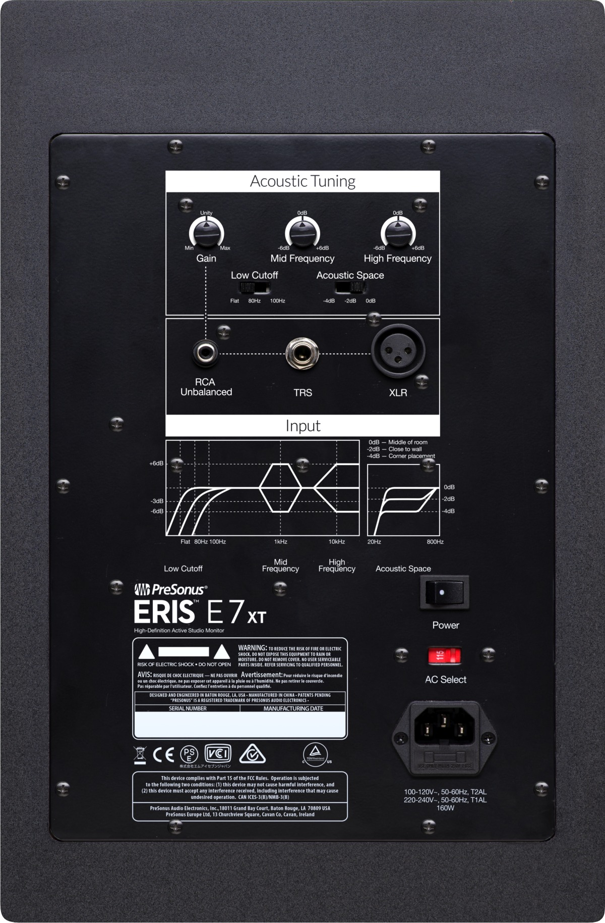 PreSonus® Eris® E7 XT Studio Monitor, Black, 2777500111