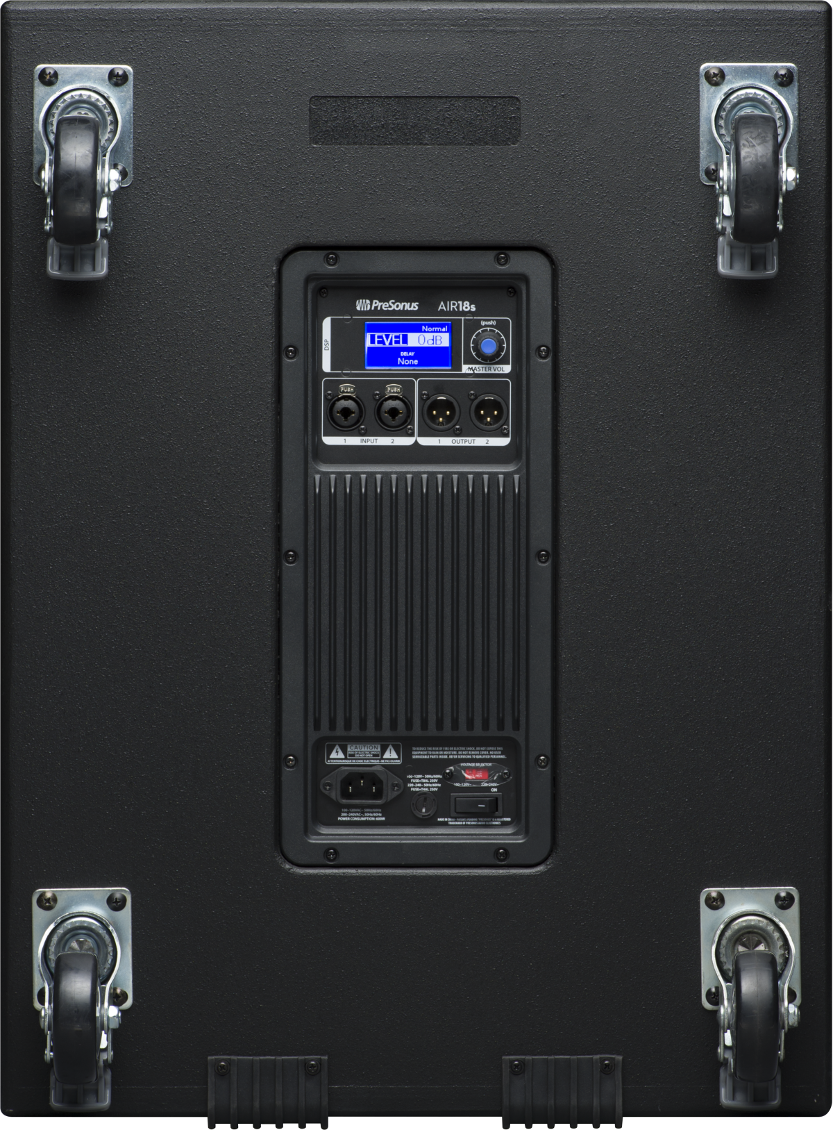 PreSonus® AIR18S Active Sound-Reinforcement Subwoofer, Black 2779100105