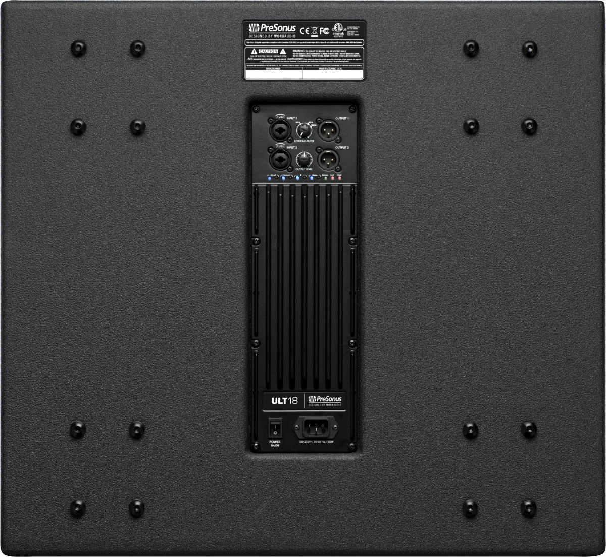 PreSonus® ULT18 Active Sound-Reinforcement Subwoofer, Black 2779100304