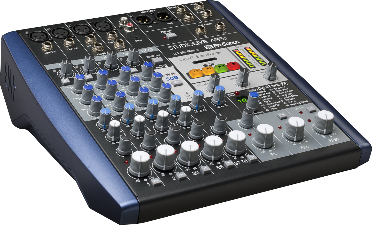 PreSonus® StudioLive® AR8c Analog Mixer, Blue 2779200103