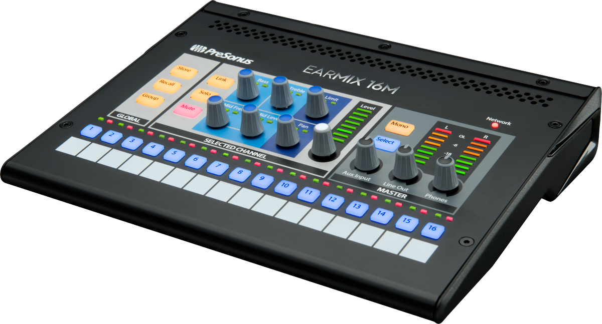 PreSonus® EarMix 16M Personal Monitor Mixer, Black 2779300102