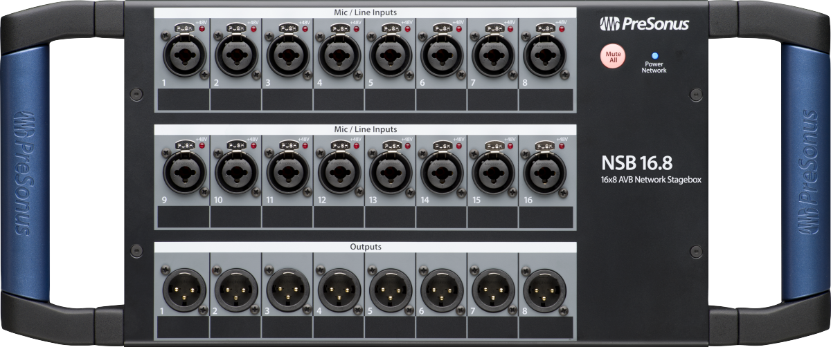 PreSonus® NSB 16.8 Networked Stage Box, Black 2779300201