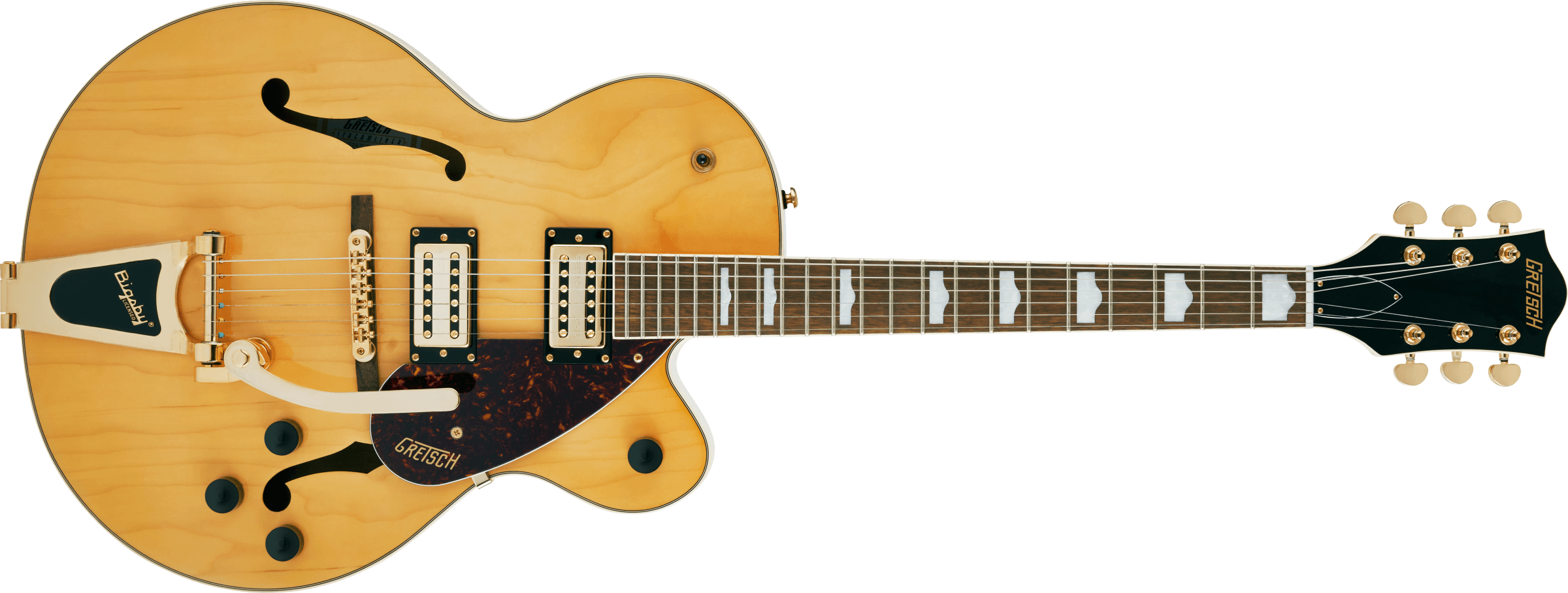 G2410TG Streamliner™ Hollow Body Single-Cut with Bigsby® and Gold Hardware, Laurel Fingerboard, Village Amber 2804800520